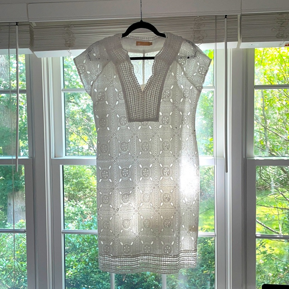 La Cera White Eyelet Dress